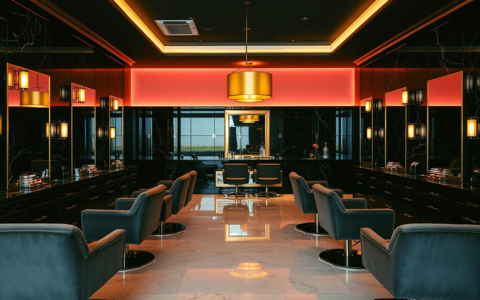 Interior of Nails 90 Spa in Uniontown, Ohio